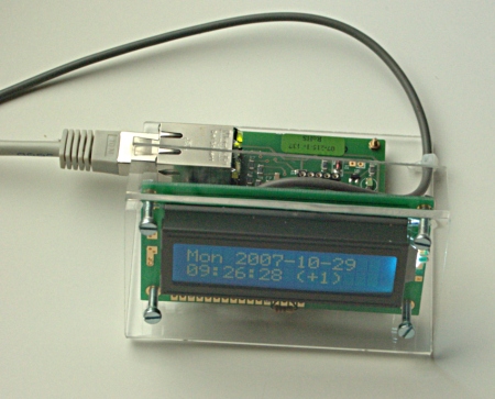 [LCD display + AVR webserver SMD board]