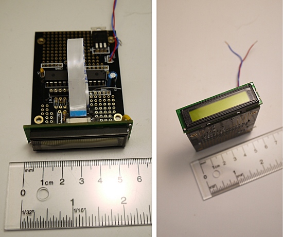 [Tuxgraphics 8-character LCD module and digital voltmeter]