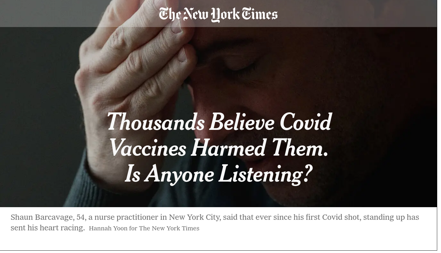 Thousands Believe Covid Vaccines Harmed Them. Is Anyone Listening?