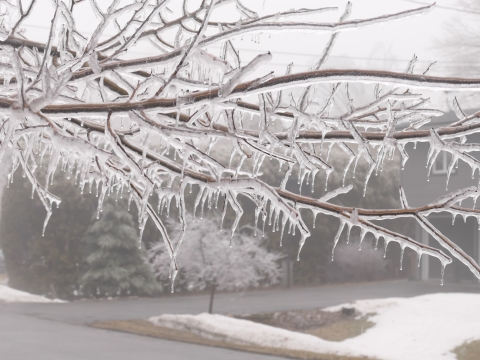 ice storm in Montreal 2023