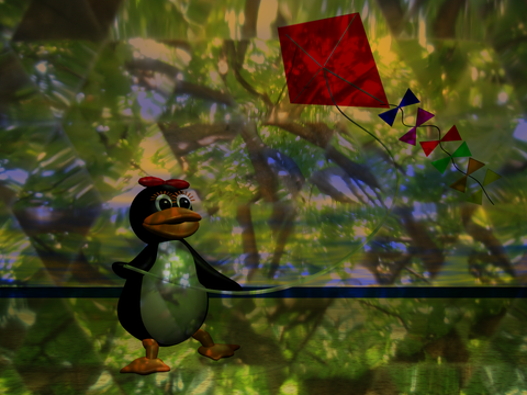 [tux penguins in street of art]